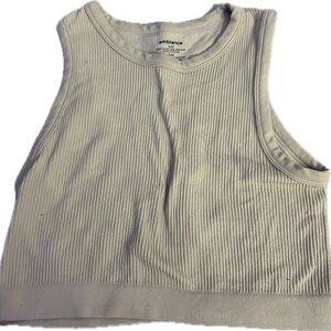 Ambiance Ribbed Tank in Cream